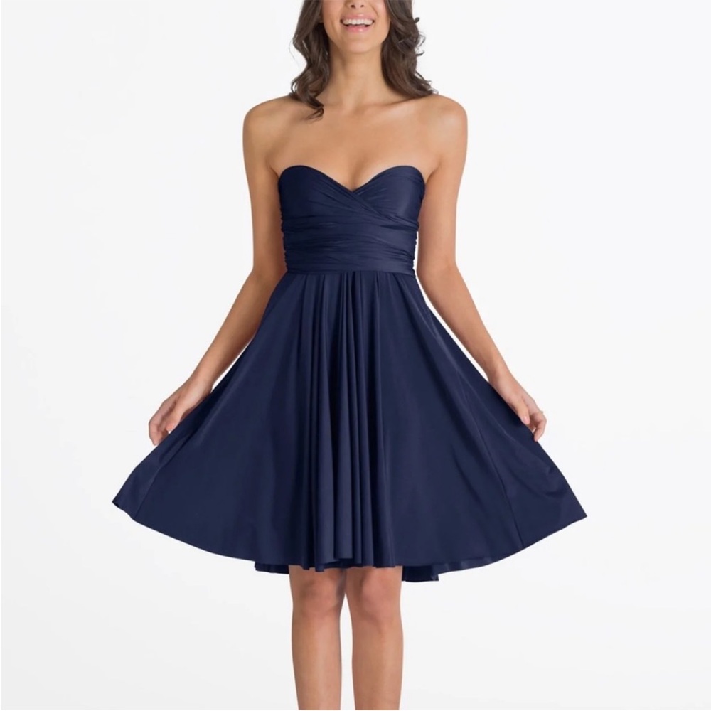 Henkaa Infinity Navy Midi Dress